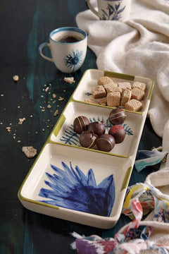Wonderland Ceramic Three Part Server