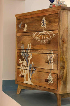 CHEST OF DRAWERS Wonderland Inlay Chest Of Drawers
