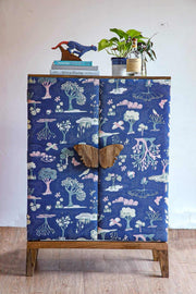 CABINET Butterfly Upholstered Cabinet (Natural)