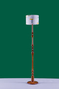 FLOOR LAMP Wooden Teak Wood Floor Lamp (Natural)