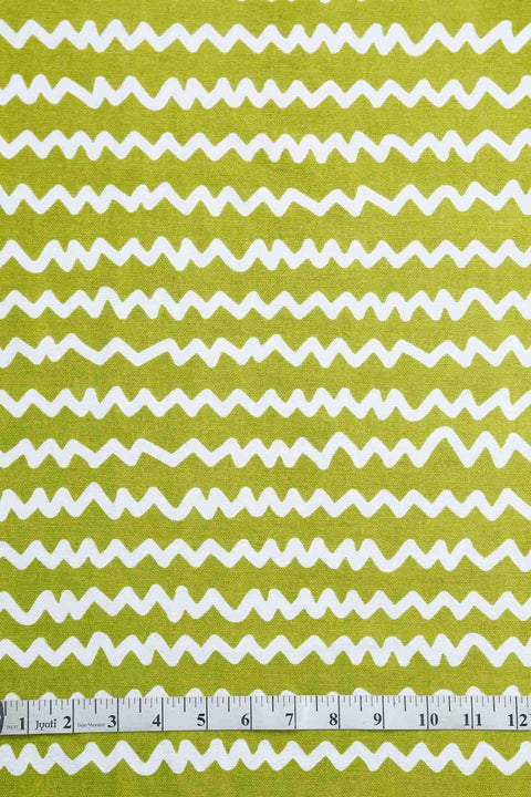 UPHOLSTERY FABRIC Worli Water Lime Upholstery Fabric (Duck)