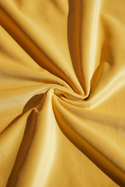 UPHOLSTERY FABRIC SWATCH Yellow Velvet Upholstery Fabric Swatch