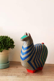 FIGURINE Zaza The Zebra Figurine (Multi-Colored)