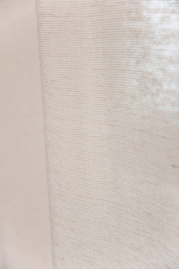 COTTON FABRIC AND CURTAINS Loose Weave Cotton Fabric And Curtains (Beige)