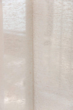 WINDOW BLINDS Loose Weave Beige Window Blinds In Cotton Fabric
