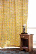 COTTON CURTAINS Gallica Soft Yellow Cotton Curtain & Blinds