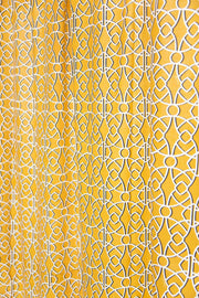 COTTON CURTAINS Gallica Soft Yellow Cotton Curtain & Blinds