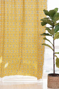 WINDOW BLINDS Gallica Soft Yellow Window Blinds In Cotton Fabric