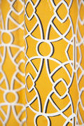 WINDOW BLINDS Gallica Soft Yellow Window Blinds In Cotton Fabric