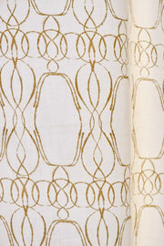 WINDOW BLINDS Palisaded Brown Window Blinds In Cotton Fabric