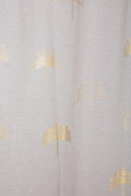 COTTON FABRIC AND CURTAINS Sabar Palm Cotton Fabric And Curtains (Gold/White)