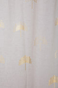WINDOW BLINDS Sabar Palm Gold/White Window Blinds In Cotton Fabric