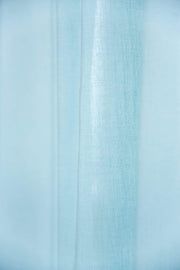 SHEER FABRIC AND CURTAINS SWATCH Solid Blue Sheer Fabric Swatch