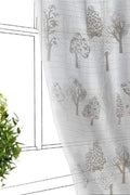 SHEER CURTAINS Treeline Khadi Sheer Curtain (Voile)