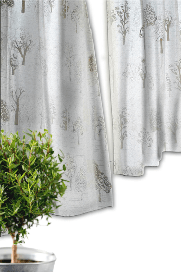 SHEER FABRIC AND CURTAINS Treeline Sheer Fabric And Curtains (Khadi)