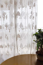 Treeline Khadi Window Curtain In Sheer Fabric